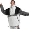 GSOU SNOW Ski Jacket Waterproof Windproof Snowboarding Men Women Insulated Warm Fabric(White)