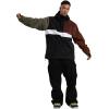 GSOU SNOW Ski Jacket Waterproof Windproof Snowboarding Men Women Insulated Warm Fabric(White Brown)