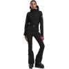 GSOU SNOW Ski Suit Women Snowsuit Slim One Piece Jumpsuit Snow Jackets Waterproof Winter Windproof Outdoor Sports Warm(All Black)