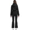 GSOU SNOW Ski Suit Women Snowsuit Slim One Piece Jumpsuit Snow Jackets Waterproof Winter Windproof Outdoor Sports Warm(All Black)