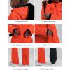GSOU SNOW Ski Suit Women Snowsuit Slim One Piece Jumpsuit Snow Jackets Waterproof Winter Windproof Outdoor Sports Warm(All Orange)
