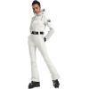 GSOU SNOW Ski Suit Women Snowsuit Slim One Piece Jumpsuit Snow Jackets Waterproof Winter Windproof Outdoor Sports Warm(Beige)