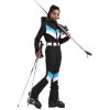 GSOU SNOW Ski Suit Women Snowsuit Slim One Piece Jumpsuit Snow Jackets Waterproof Winter Windproof Outdoor Sports Warm(Black 1)