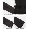 GSOU SNOW Ski Suit Women Snowsuit Slim One Piece Jumpsuit Snow Jackets Waterproof Winter Windproof Outdoor Sports Warm(Black 2)