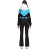 GSOU SNOW Ski Suit Women Snowsuit Slim One Piece Jumpsuit Snow Jackets Waterproof Winter Windproof Outdoor Sports Warm(Black)