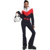 GSOU SNOW Ski Suit Women Snowsuit Slim One Piece Jumpsuit Snow Jackets Waterproof Winter Windproof Outdoor Sports Warm(Blue)