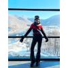 GSOU SNOW Ski Suit Women Snowsuit Slim One Piece Jumpsuit Snow Jackets Waterproof Winter Windproof Outdoor Sports Warm(Blue)