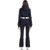 GSOU SNOW Ski Suit Women Snowsuit Slim One Piece Jumpsuit Snow Jackets Waterproof Winter Windproof Outdoor Sports Warm(Navy Blue)