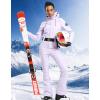 GSOU SNOW Ski Suit Women Snowsuit Slim One Piece Jumpsuit Snow Jackets Waterproof Winter Windproof Outdoor Sports Warm(Purple)
