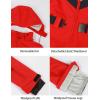 GSOU SNOW Ski Suit Women Snowsuit Slim One Piece Jumpsuit Snow Jackets Waterproof Winter Windproof Outdoor Sports Warm(Red 1)