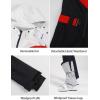 GSOU SNOW Ski Suit Women Snowsuit Slim One Piece Jumpsuit Snow Jackets Waterproof Winter Windproof Outdoor Sports Warm(White)