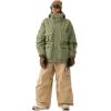 GSOU SNOW Snowboard Jacket Men Ski Jackets Women Snow Jacket Snowboarding Coat Mountain Hooded Waterproof Windproof(Army Green)
