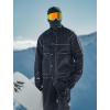 GSOU SNOW Snowboard Jacket Men Ski Jackets Women Snow Jacket Snowboarding Coat Mountain Hooded Waterproof Windproof(Black 1)
