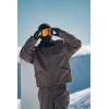GSOU SNOW Snowboard Jacket Men Ski Jackets Women Snow Jacket Snowboarding Coat Mountain Hooded Waterproof Windproof(Black 2)
