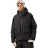 GSOU SNOW Snowboard Jacket Men Ski Jackets Women Snow Jacket Snowboarding Coat Mountain Hooded Waterproof Windproof(Black)