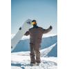 GSOU SNOW Snowboard Jacket Men Ski Jackets Women Snow Jacket Snowboarding Coat Mountain Hooded Waterproof Windproof(Dark Brown 1)