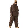 GSOU SNOW Snowboard Jacket Men Ski Jackets Women Snow Jacket Snowboarding Coat Mountain Hooded Waterproof Windproof(Dark Brown)