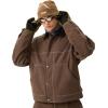GSOU SNOW Snowboard Jacket Men Ski Jackets Women Snow Jacket Snowboarding Coat Mountain Hooded Waterproof Windproof(Deep Coffe)