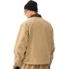 GSOU SNOW Snowboard Jacket Men Ski Jackets Women Snow Jacket Snowboarding Coat Mountain Hooded Waterproof Windproof(Khaki 1)