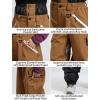 GSOU SNOW Women Men Baggy Ski Pants Loose Snowboard Pants Insulated Snow Pant Waterproof Windproof Outdoor Sport(Coffee)
