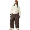 GSOU SNOW Women Men Baggy Ski Pants Loose Snowboard Pants Insulated Snow Pant Waterproof Windproof Outdoor Sport(Dark Coffee)