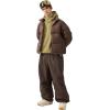 GSOU SNOW Women Men Baggy Ski Pants Loose Snowboard Pants Insulated Snow Pant Waterproof Windproof Outdoor Sport(Dark Coffee)