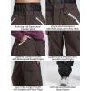 GSOU SNOW Women Men Baggy Ski Pants Loose Snowboard Pants Insulated Snow Pant Waterproof Windproof Outdoor Sport(Dark Coffee)