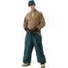 GSOU SNOW Women Men Baggy Ski Pants Loose Snowboard Pants Insulated Snow Pant Waterproof Windproof Outdoor Sport(Green)