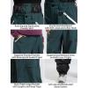 GSOU SNOW Women Men Baggy Ski Pants Loose Snowboard Pants Insulated Snow Pant Waterproof Windproof Outdoor Sport(Green)