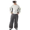 GSOU SNOW Women Men Baggy Ski Pants Loose Snowboard Pants Insulated Snow Pant Waterproof Windproof Outdoor Sport(Grey)
