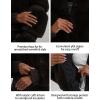 GSOU SNOW Women Ski Jacket Faux Fur Snowboard Coat Snow Cropped Jacket Winter Outdoor Warm(Coffee)