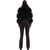 GSOU SNOW Women Ski Jacket Faux Fur Snowboard Coat Snow Cropped Jacket Winter Outdoor Warm(Coffee)