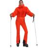 GSOU SNOW Women Ski Jacket Faux Fur Snowboard Coat Snow Cropped Jacket Winter Outdoor Warm(Orange)