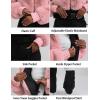 GSOU SNOW Women Ski Suit One Piece Snowsuit Snowboard Faux Fur Collar Slim Jumpsuit Jacket Insulated Windproof Outdoor Winter(Pink Color)