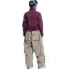 GSOU SNOW Womens Mens Baggy Snow Pants Cargo Snowboard Pants Ski Super Loose Sport Outdoor Insulation Waterproof(Caramel)