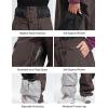 GSOU SNOW Womens Mens Baggy Snow Pants Cargo Snowboard Pants Ski Super Loose Sport Outdoor Insulation Waterproof(Coffee Black)