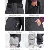 GSOU SNOW Womens Mens Baggy Snow Pants Cargo Snowboard Pants Ski Super Loose Sport Outdoor Insulation Waterproof(Grey Black)