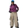 GSOU SNOW Womens Mens Baggy Snow Pants Cargo Snowboard Pants Ski Super Loose Sport Outdoor Insulation Waterproof(Khaki2)
