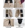 GSOU SNOW Womens Mens Baggy Snow Pants Cargo Snowboard Pants Ski Super Loose Sport Outdoor Insulation Waterproof(Khaki2)