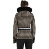 GSOU SNOW Women’s Ski Jacket Snowboard Warm Winter Short Slim Snow Coat Jacket Mountain Windproof Waterproof Insulated Hooded(Brown)
