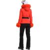 GSOU SNOW Women’s Ski Jacket Snowboard Warm Winter Short Slim Snow Coat Jacket Mountain Windproof Waterproof Insulated Hooded(Orange 1)