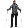 GSOU SNOW Women’s Ski Jacket and Pants Waterproof Windproof Snowsuit Snowboarding Coat Insulated Warm Winter(Black Black)