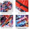 GSOU SNOW Women’s Ski Jacket and Pants Waterproof Windproof Snowsuit Snowboarding Coat Insulated Warm Winter(Colorful Black)
