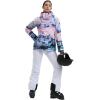 GSOU SNOW Women’s Ski Jacket and Pants Waterproof Windproof Snowsuit Snowboarding Coat Insulated Warm Winter(White Mountain)