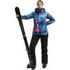 GSOU SNOW Women’s Ski Jackets and Pants Set Snowboarding Snowsuit Snow Coat Hooded Waterproof Windproof(Blue Black 1)