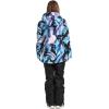 GSOU SNOW Women’s Ski Jackets and Pants Set Snowboarding Snowsuit Snow Coat Hooded Waterproof Windproof(Blue Black)