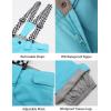 GSOU SNOW Women’s Ski Jackets and Pants Set Snowboarding Snowsuit Snow Coat Hooded Waterproof Windproof(Blue White 1)