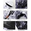 GSOU SNOW Women’s Ski Jackets and Pants Set Snowboarding Snowsuit Snow Coat Hooded Waterproof Windproof(Dark Blue Black)