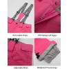 GSOU SNOW Women’s Ski Jackets and Pants Set Snowboarding Snowsuit Snow Coat Hooded Waterproof Windproof(Pink Camouflage)