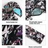 GSOU SNOW Women’s Ski Jackets and Pants Set Snowboarding Snowsuit Snow Coat Hooded Waterproof Windproof(Purple Flower Black)